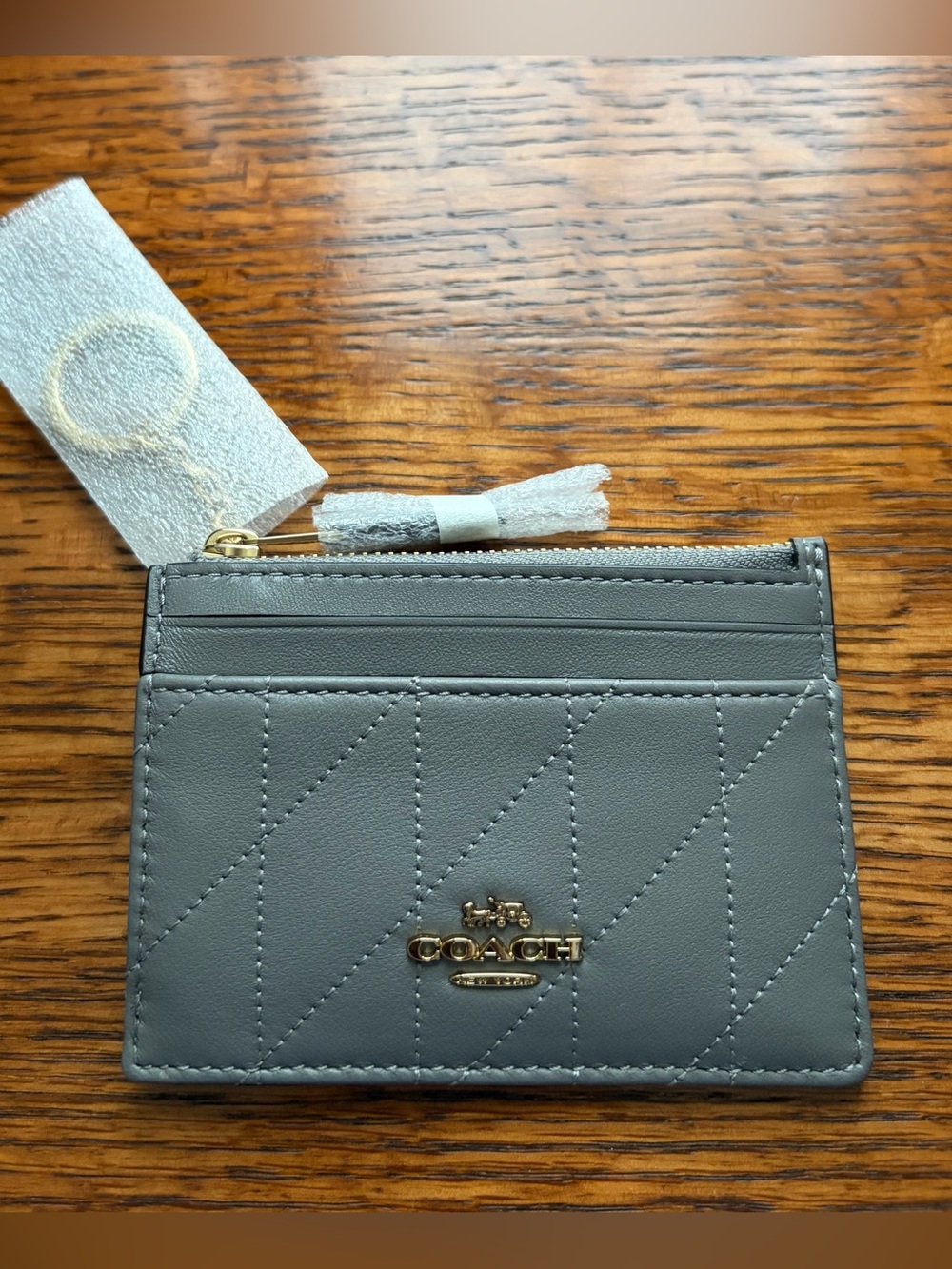 NWT Coach Quilted Mini Skinny ID Case